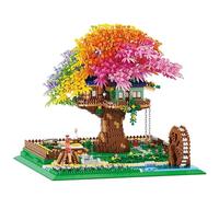 Cherry Blossom Bonsai Tree Building Block Set, 4451 PCS Cherry Tree Modular House Architecture Bricks, Creative MOC Micro Building Model Kit, Construction Blocks Set Gift for Adults and Teens