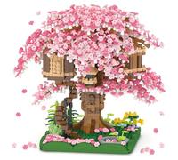 Cherry Blossom Bonsai Tree Building Set, Japanese Sakura Tree House Model Sets for Adults, 2028Pcs Mini Micro Bricks Collectible Creative Gift for Teens Girls