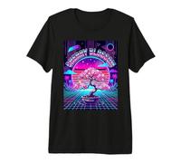 Cherry Blossom Bonsai Tree Retro Vaporwave Premium T-Shirt