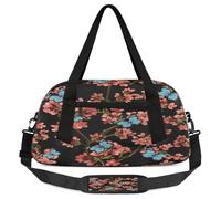 Cherry Blossom Butterfly Kids Overnight Duffle Bags for Girls Boys, Flowers Lightweight Sports Gym Bag for Kids，Small Overnight Weekender Carry on Travel Bags Dance Bag, Cherry Blossom Butterfly,