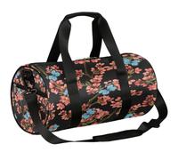 Cherry Blossom Butterfly Sports Gym Bag Duffel Bags Workout Lightweight Shoulder Weekender Bag Travel Duffel Bag for Men Women(Flowers), Cherry Blossom Butterfly, 17.6(L) x 9(W) x 9(H) inch