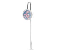 Cherry Blossom Dragon Bookmark Metal Book Marks for Reading with Round Hanging Charm Reading Bookmarks Gifts Pretty and Increase Reading Interest for Women Men