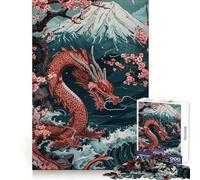 Cherry Blossom Dragon for Adults 1000 Piece Jigsaw Puzzle Cognitive Workout Restful Escape No Rough Edges Ideal Present (38x52cm)