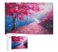 Cherry Blossom Dream Jigsaw Puzzle, 1000 PCS, Indoor Activity for The Home, An Absorbing Project for Relaxed Weekends, for Family Fun