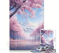 Cherry Blossom Dreams for Adults 1000 Piece Puzzle Brain Wellness Pleasant Leisure Neat Cut Meaningful Gift (50x75cm)