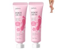 Cherry Blossom Foot Heel Stick, Deeply Repair Anti-Aging Heel Balm, Quick Absorb Moisturizing Cream for Dry Cracked Skin on Heel Hand Elbow Knee, Daily SPA Foot Care Lotion (2PCS)