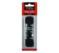 Cherry Blossom Footwear Flat Lace Shoelaces, Black, 180cm