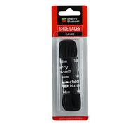 Cherry Blossom Footwear Flat Shoelaces, Black, 140 UK
