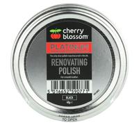 Cherry Blossom Footwear Renovating Polish, Leather Shoe Care, Restores Faded Leather, High Shine Finish, 40g, Available in Black, Brown, Navy, Oxblood, Gray, White, Red & Black 80g (BLACK)