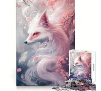 Cherry Blossom Fox - 1000 Piece Teenager Puzzles Clear Thinking Gentle Pastime Precise Edges Ideal Xmas Gift (38x52cm)