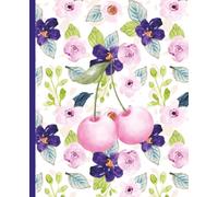 Cherry Blossom Garden Notebook - 7.5 x 9.25 Inch Pastel Floral Aesthetic Journal with 120 Lined Pages for Writing, School, and Everyday Notes: Soft ... accent stripe - perfect for journaling, notes