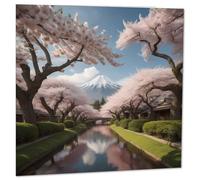 Cherry Blossom Greeting Card Japan 145 x 145mm