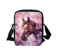 Cherry Blossom Horse Small Messenger Bag Shoulder Bags Travel Bag Purse Crossbody Bags