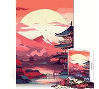 Cherry Blossom Japanese 1000 Piece Jigsaw Puzzles for Teenagers Critical Think Time Well Spent Firm Fit Unique Xmas Gift (50x75cm)