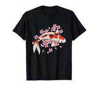 Cherry Blossom Japanese Carp Koi Sakura Fish T-Shirt