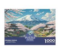 Cherry Blossom Jigsaw Puzzles Piante Fiori Bellissimo Jigsaws Puzzle for Kids Age 6+ Engaging Safe Durable Holiday Season Gift 38x26cm/1000pcs