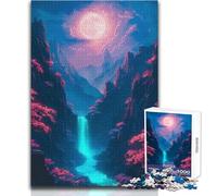 Cherry Blossom Landscape Puzzle for Teenagers 1000 Pieces Learning through Play Experience Heartfelt Special Occasion Gift Size 38x26cm