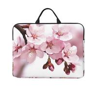 Cherry Blossom Laptop Case 14 Inch Laptop Sleeve Computer Carrying Bag Shockproof Protective Notebook Case Portable Laptop Bag Waterproof Briefcase Bag for Men Women