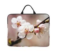 Cherry Blossom Laptop Case 14 Inch Laptop Sleeve Computer Carrying Bag Shockproof Protective Notebook Case Portable Laptop Bag Waterproof Briefcase Bag for Men Women