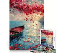 Cherry Blossom Love 1000 Pieces Jigsaws Adults Puzzles Strategic Think Leisure Pleasure Precise Fit (50x75cm)