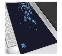 Cherry Blossom Mouse Pad XXL Gray Laptops Gaming Deskmat Mousepad Anime Office Carpet Gamer Keyboard Computer Desks(BLACK-2,400X900X2MM)