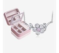 Cherry Blossom Necklace Wild Japan and South Korea Clavicle Chain Women's Pendants 925 Silver