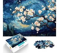 Cherry Blossom Night1000 Piece Jigsaw Puzzles for teenagers Jigsaw Analysis and logic gifts for friends and family 38x26cm