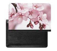 Cherry Blossom Passport Holder Cover Passport Cover Protector Essentials with Credit Card Slots Slim Travel Wallet Covers Documents Organizer Protector for Man&Women