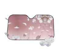 Cherry Blossom Petals Falling Print Foldable Car Windshield Sun Shade