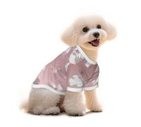 Cherry Blossom Petals Falling Print Pet Clothes - Cotton T-Shirts Soft Breathable Pet Apparel for Small,Medium and Large Dogs and Cats