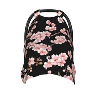 Cherry Blossom Pink Baby Car Seat Cover Soft Baby Nursing Cover Infant Carseat Stroller Cover for Girls and Boys