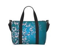 Cherry Blossom Printed Women's Tote Bag Portable Crossbody Bag Suitable for Gym Workouts Commuting and Travel