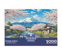 Cherry Blossom Puzzle 1000Pc Jigsaw Adults Kids Puzzles Games Home Decoration Inspirational Games Educational Reliever Difficult 1000pcs 38x26cm/1000pcs