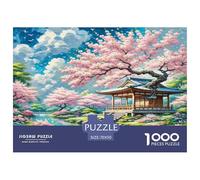Cherry Blossom Puzzle 1000Pc Jigsaw Adults Kids Puzzles Games Home Decoration Inspirational Games Educational Reliever Difficult 1000pcs 70x50cm/1000pcs