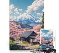 Cherry Blossom Retreat- for Adults 1000 Piece Puzzle Brain Wellness Pleasant Leisure Neat Cut Meaningful Gift (50x75cm)
