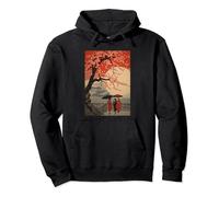 Cherry Blossom Sakura Japanese Graphical Art Sakura Pullover Hoodie