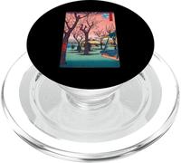 Cherry Blossom Sakura Japanese Woodblock Print - Sunset Art PopSockets PopGrip for MagSafe