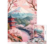 Cherry Blossom Serenity- Puzzles for Teenagers 1000 Piece Support Memory Strength And Retention Gentle Calm Leisure Activity (38X26cm)