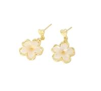 Cherry Blossom Shaped Earrings, Gentle Temperament Earrings, Fresh and Sweet Accessories, Suitable for Women who Commute and Date on a Daily Basis