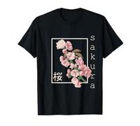 Cherry blossom shirt vintage Japanese Sakura Kanji aesthetics T-Shirt