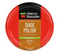 Cherry Blossom Shoe Polish Shines, Nourishes & Protects With Carnauba Wax Available In All Styles Preventing Footwear From Cracking Available In All Traditional Colours (LIGHT TAN)