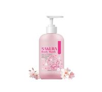 Cherry Blossom Shower Gel, Hydrating Scented Body Wash for Women, Body Soap with Coconut Oil, Gentle Cleansing for Soft Skin, Long-Lasting Refreshing Floral Fragrance, For All Skin Types