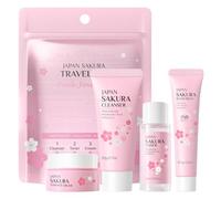 Cherry Blossom Skin Care For Teenage Girls, Skincare Sets Teen Skincare Set,Skin Care Sets & Kits with Cleanser, Face Serum,Face Cream, Sunscreen