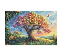 Cherry Blossom Tree Bird Forest Wildlife Wild 1000 Piece Jigsaw Puzzle for Adults Fun Challenging And Relaxing for Family Or Hobby Lovers 1000 PCS（75x50cm）