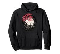 Cherry Blossom Tree Japanese Art Sakura Moon Bonsai Mountain Pullover Hoodie