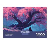 Cherry Blossom Tree Jigsaw 1000 Pieces for Adults Challenge Toy Art Impossible Puzzle Educational Games Home Decoration 52x38cm/1000pcs
