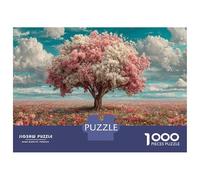 Cherry Blossom Tree Jigsaw 1000 Pieces for Adults Challenge Toy Scenery Impossible Puzzle Educational Games Gifts 70x50cm/1000pcs