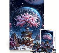 Cherry Blossom Tree on Alien Planet Jigsaws 1000 Pieces for Teenagers Smart Training Peaceful Escape Flawless Cut Winter Gift (50x75cm)