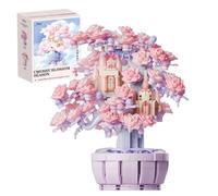 Cherry Blossom Treehouse Building Sets, Mini Blocks Building Sets for Adults, Sakura Treehouse Building Blocks Sets for Girls aged 8-12, Gift idea for Women (547 Pecies)