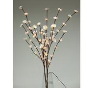 Cherry Blossom Twig Branch Light, Warm LED Lights with Plug-in Power Adaptor (White)